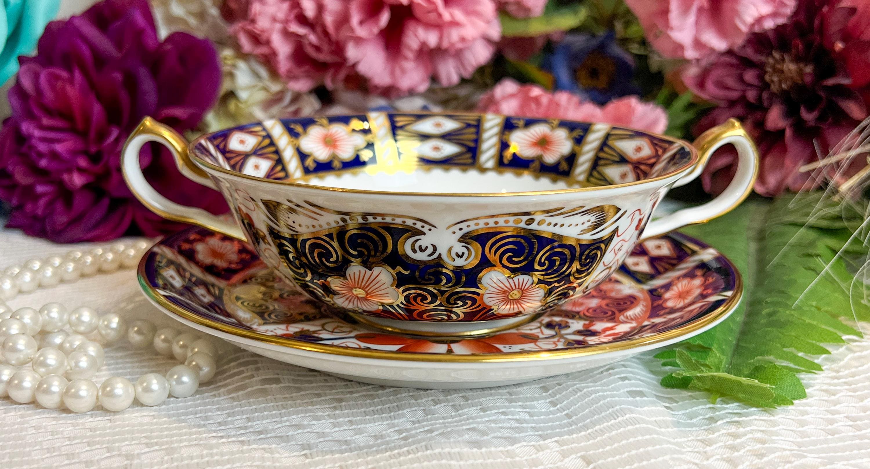 Vintage Royal Crown Derby Traditional Imari #2451 Items, 1st