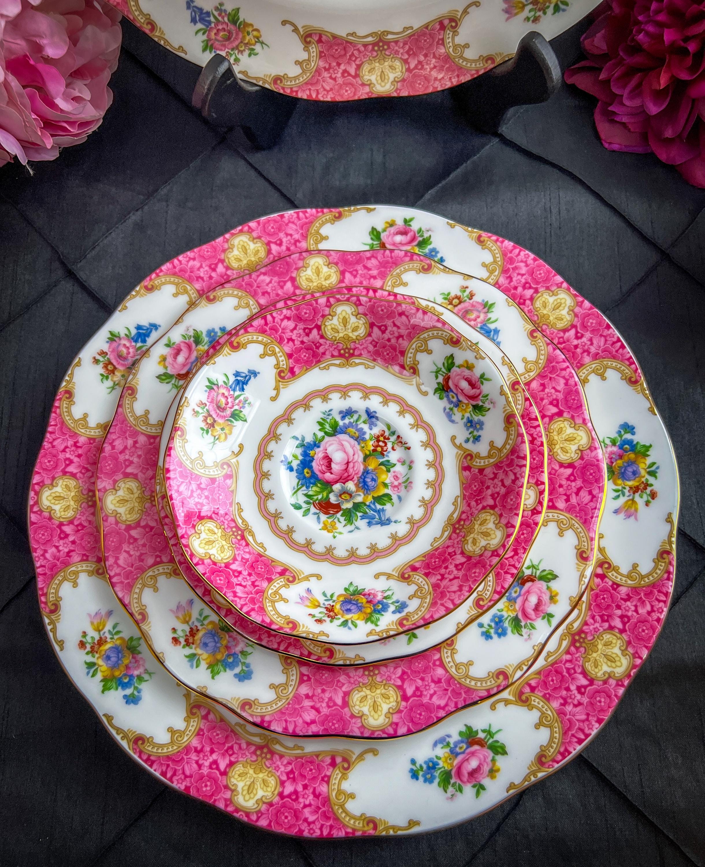 45 Piece Royal Albert Lady Carlyle Dinner for 8 People, English