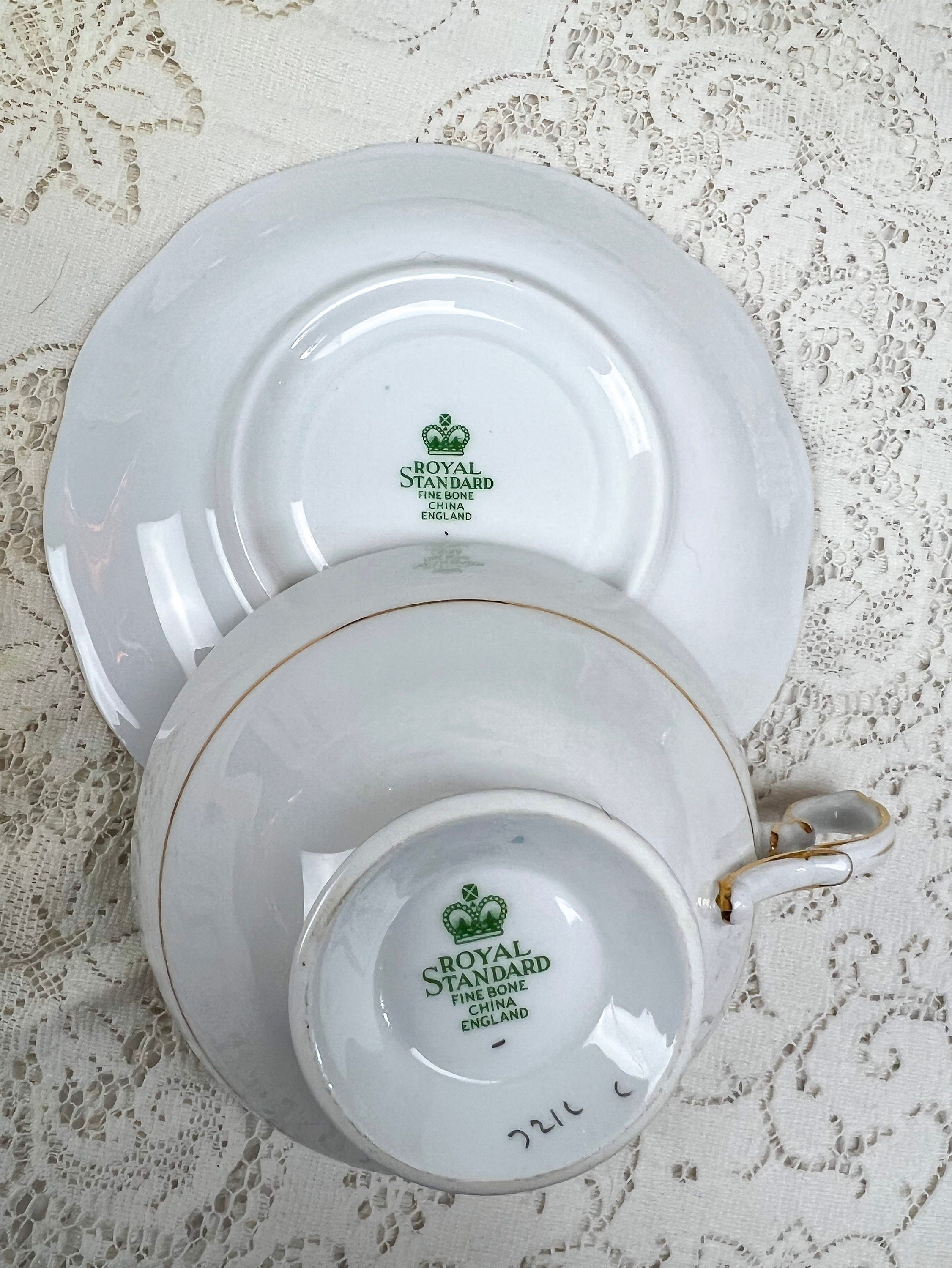 MINT Condition Mint Green Royal Standard Teacup and Saucer