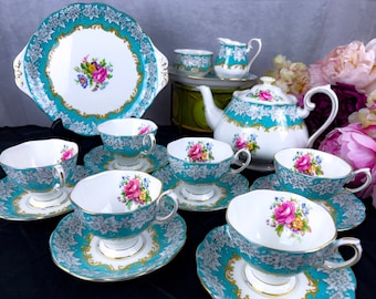 英国製 ロイヤルアルバートエンチャントメント デザートプレート 6枚