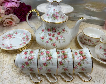 94 Piece Vintage PARAGON Victoriana Rose FULL Dinner Service for