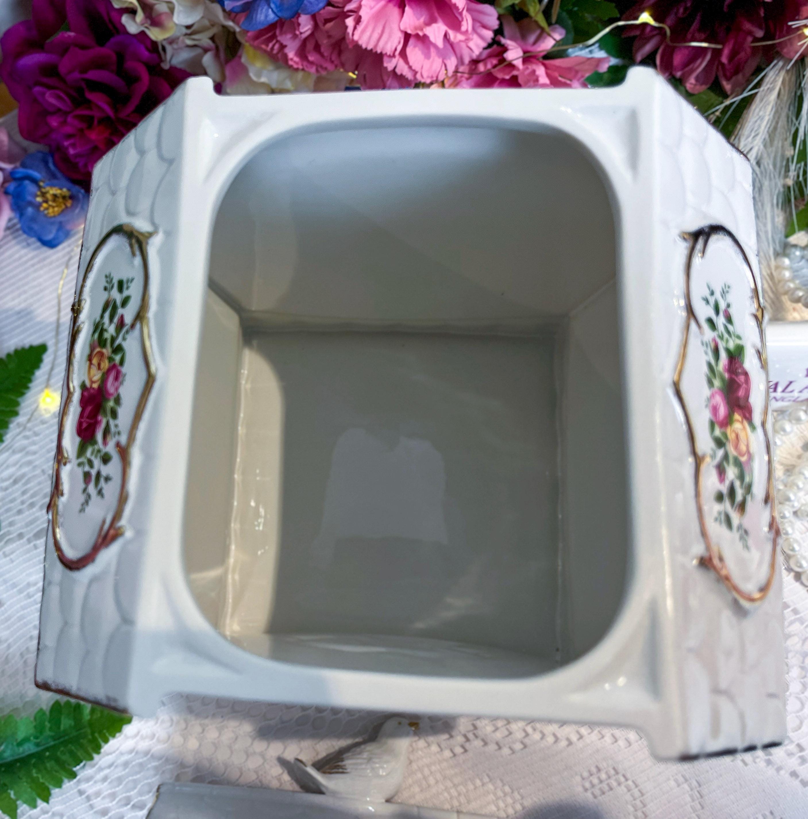 VERY RARE Large Royal Albert Old Country Roses Birdhouse Cookie