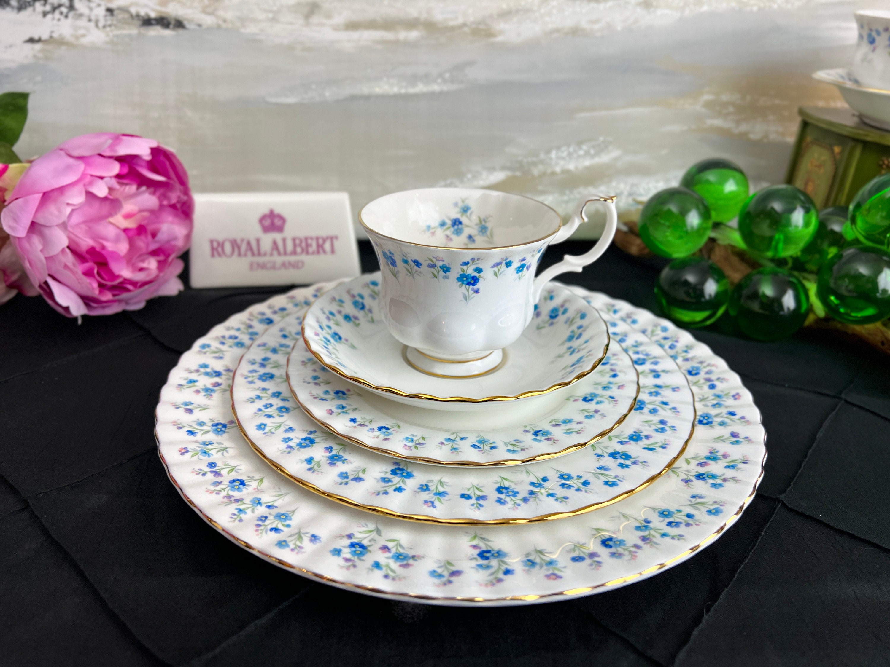 【美品】ロイヤルアルバート★レディカーライル★パーティセット② ロイヤルアルバート レディカーライル カップソーサー6客 ティーセット