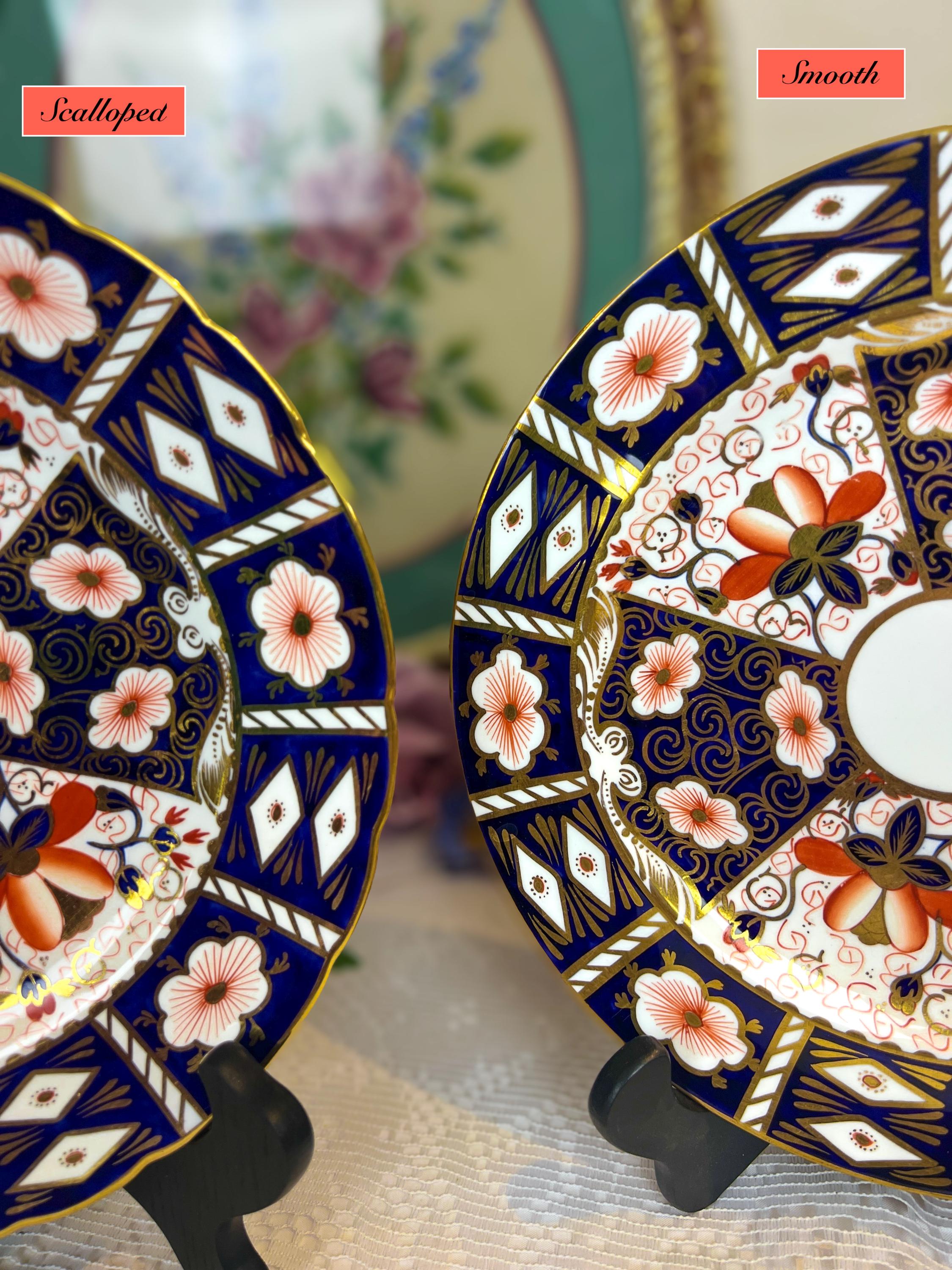 SALE - Set of 6 Antique Royal Crown Derby 10.25