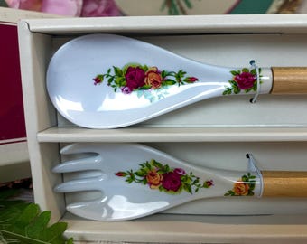 Royal Albert Old Country Roses Soup Buffet Ladle 18/10 Stainless