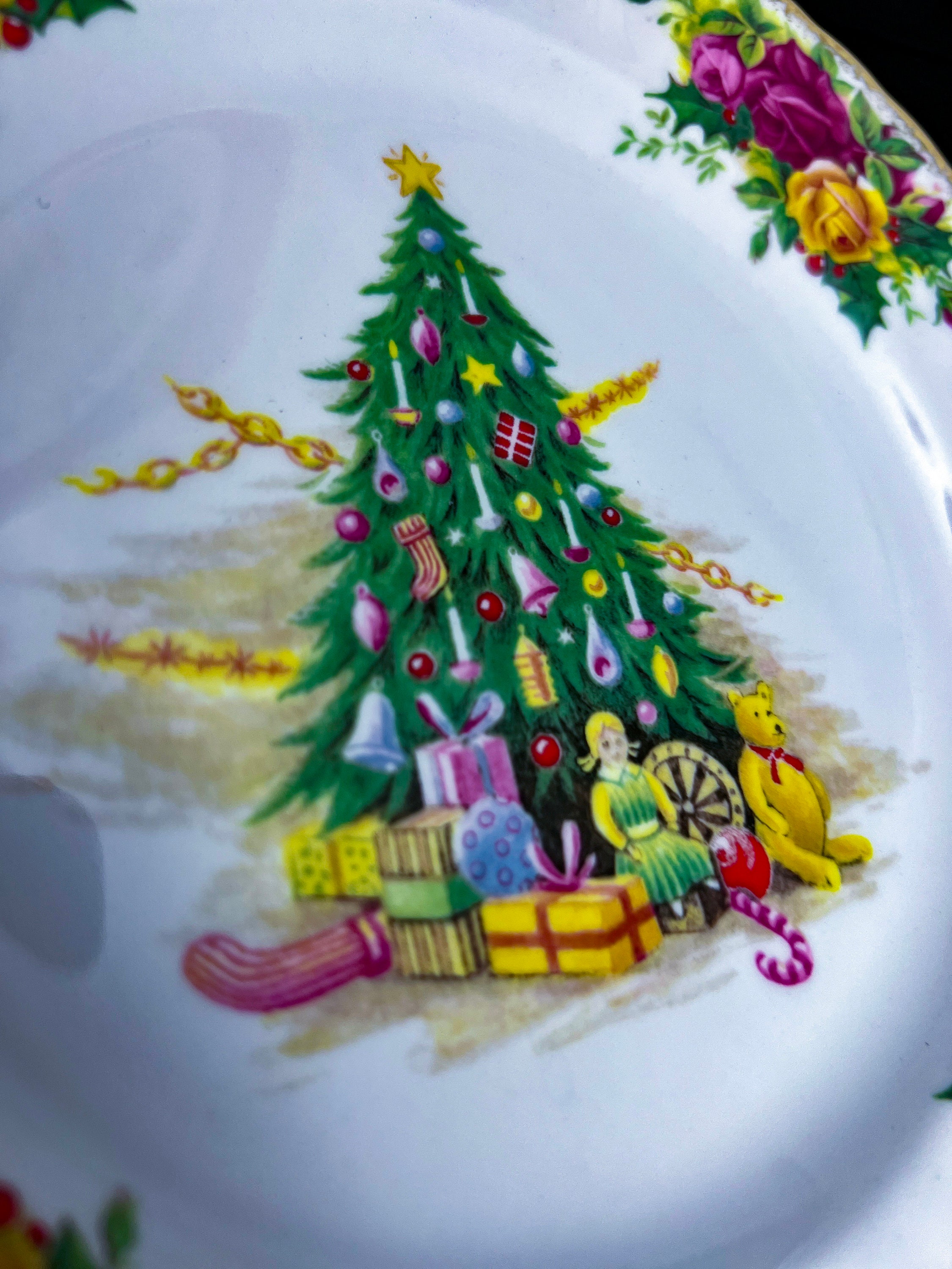 Royal Albert Christmas Magic Salad Plate in Original Box: Vintage