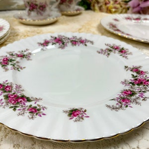 Salad Plate in Vintage Royal Albert Lavender Rose, 8.25:,  sold individually and in sets of 2, 4, 8, 12, 16, Replacement English Bone china