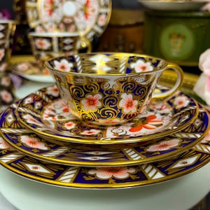 Vintage Royal Crown Derby Traditional Imari 2451 Items, 1st Quality, SOLD SEPARATELY, Unused, english fine bone china, Cobalt Blue and gold image 5