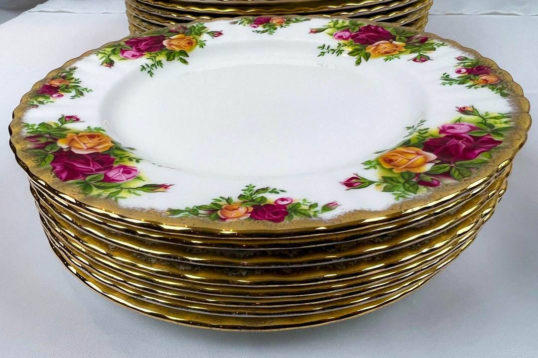 未使用ロイヤルアルバートプレートセット　２６、５㎝ ロイヤルアルバート エンチャントメント 大判プレート5枚セット 26