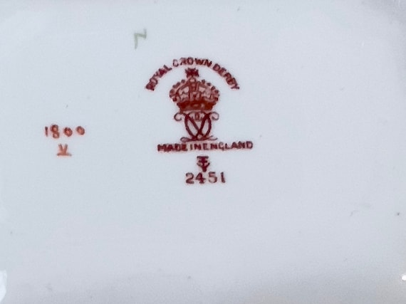 SALE - Set of 6 Antique Royal Crown Derby 10.25