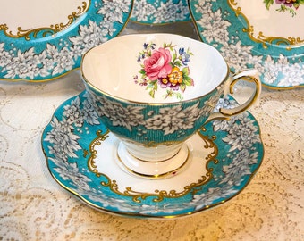 Vintage Royal Albert Enchantment Teacup and Saucer, 20 available, sold separately, Made in England Fine Bone China