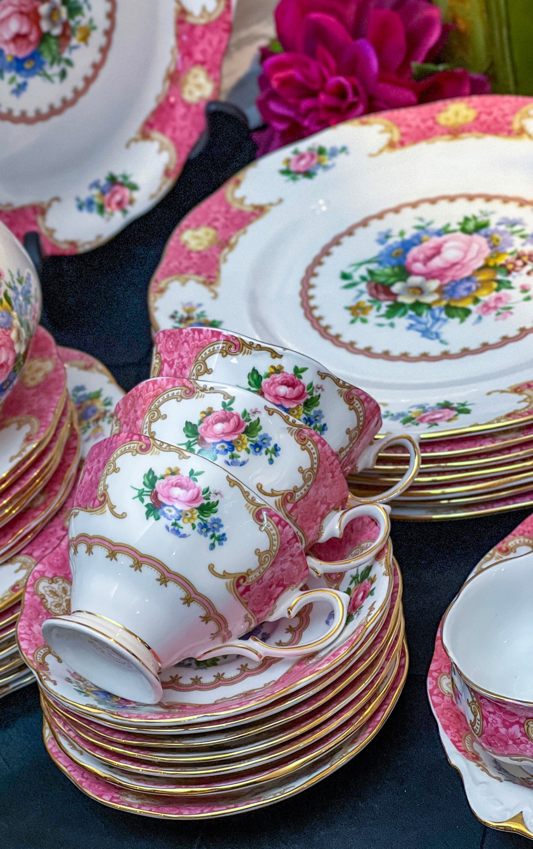 Royal Albert Lady Carlyle England 5 Piece Place Setting in New