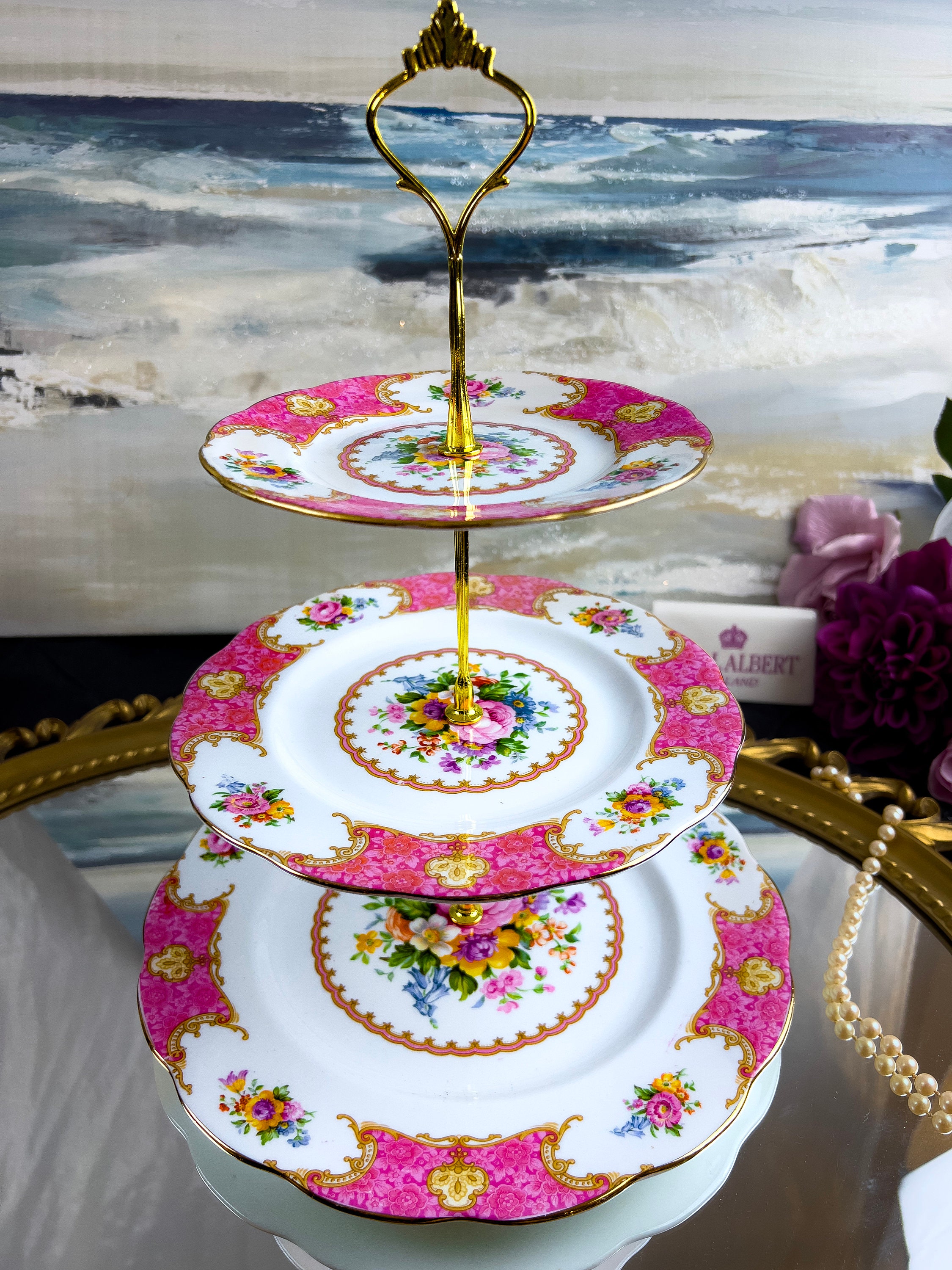 ロイヤルアルバート レディーカーライル ケーキ,フルーツプレート 6枚