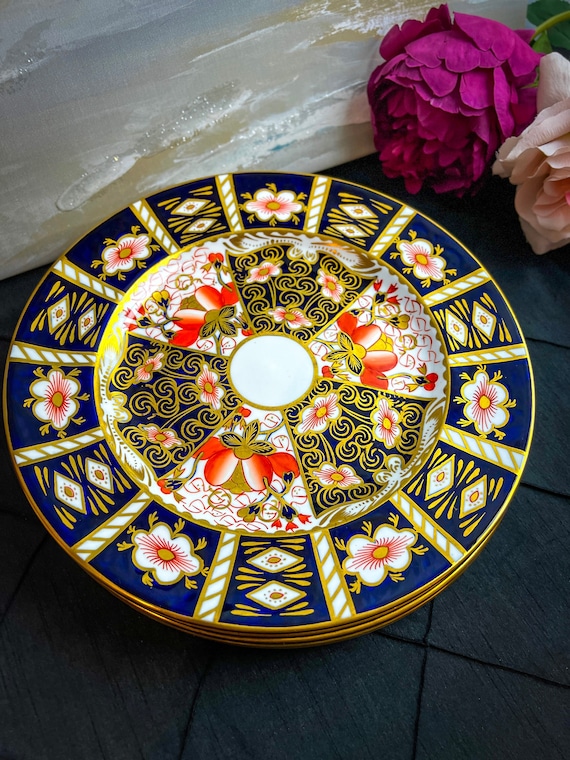 SALE - Set of 6 Antique Royal Crown Derby 10.25