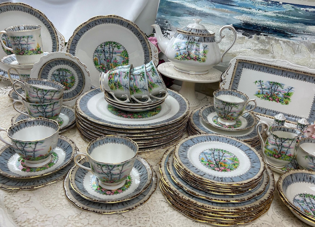 ロイヤルアルバート 100周年記念 イングリッシュチンツ 3ピースセット