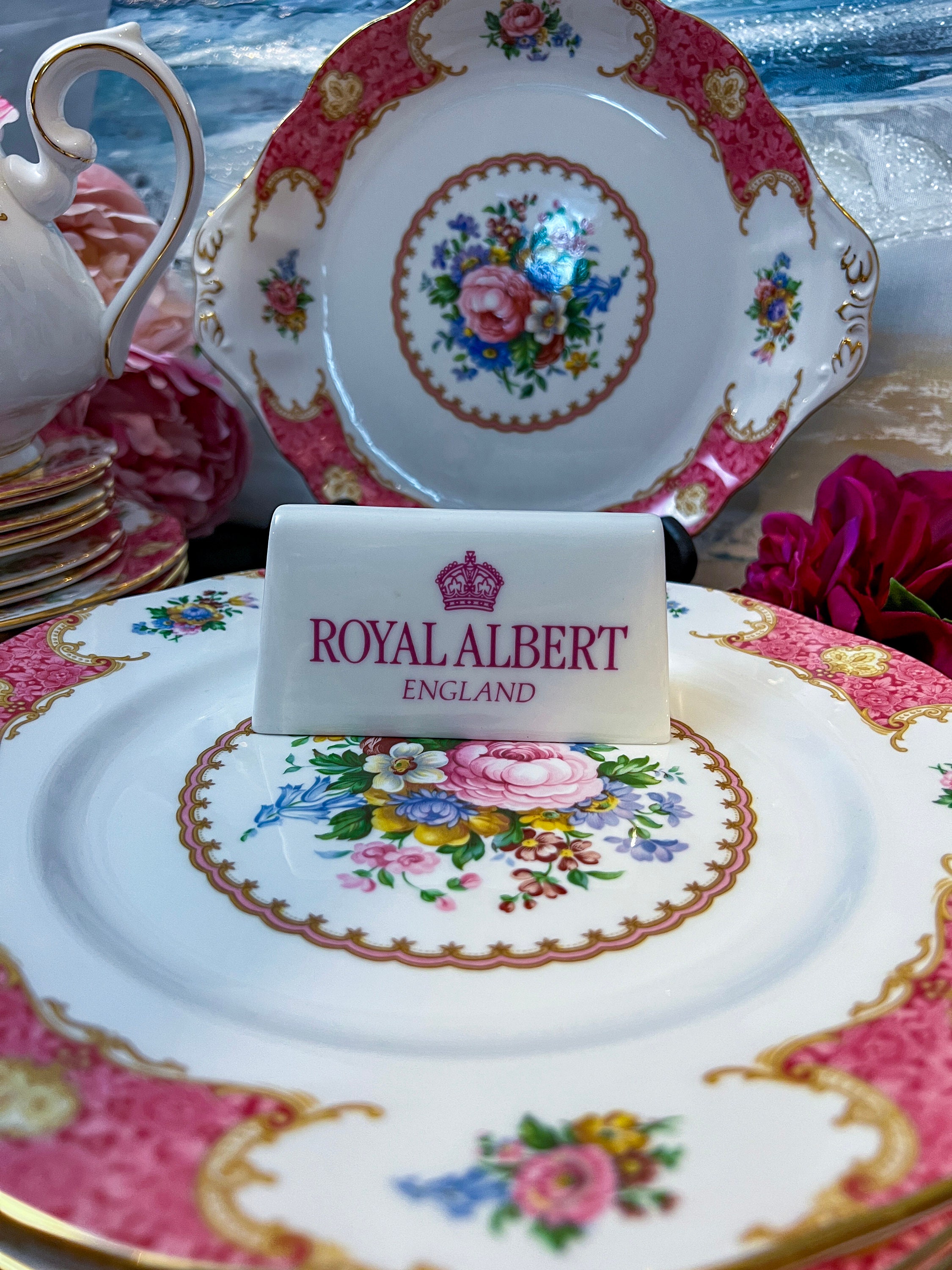 45 Piece Royal Albert Lady Carlyle Dinner for 8 People, RARE