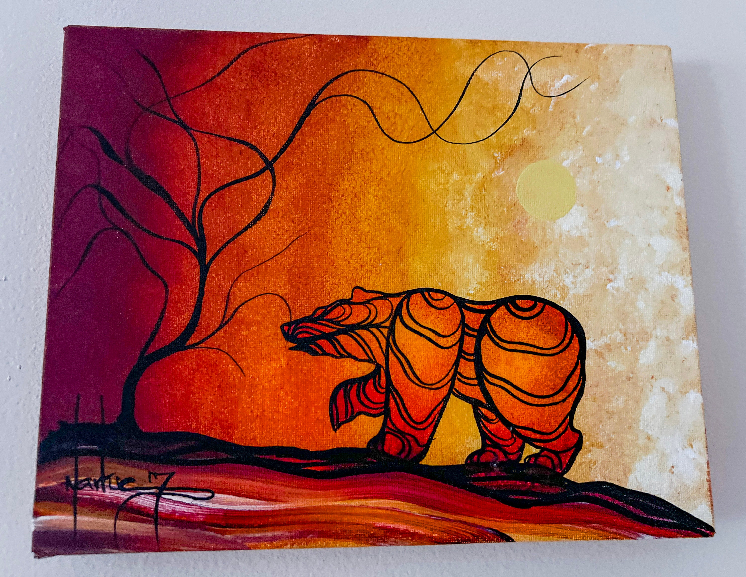 Eskimo Oil Painting - Etsy, image size:3000x2320