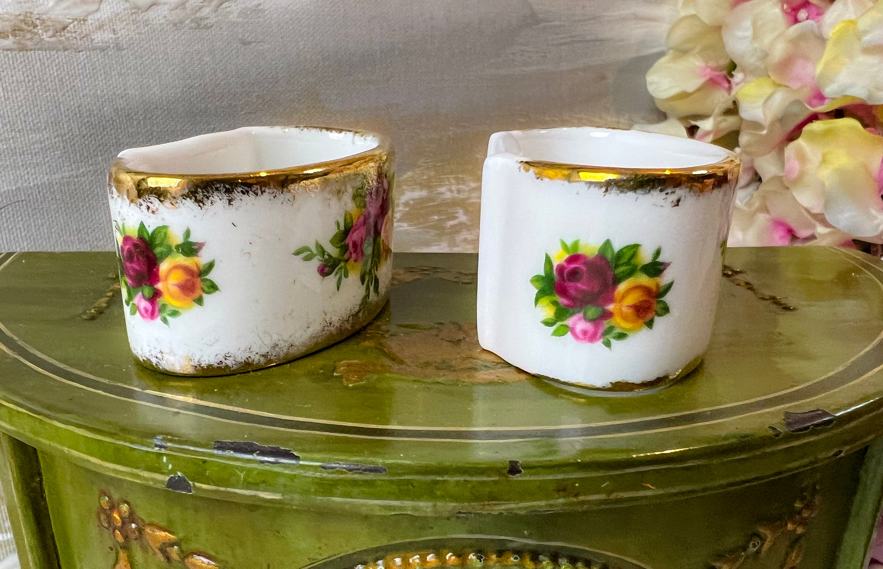 Vintage Royal Albert 1962 Old Country Roses Napkin Ring 8 Etsy UK