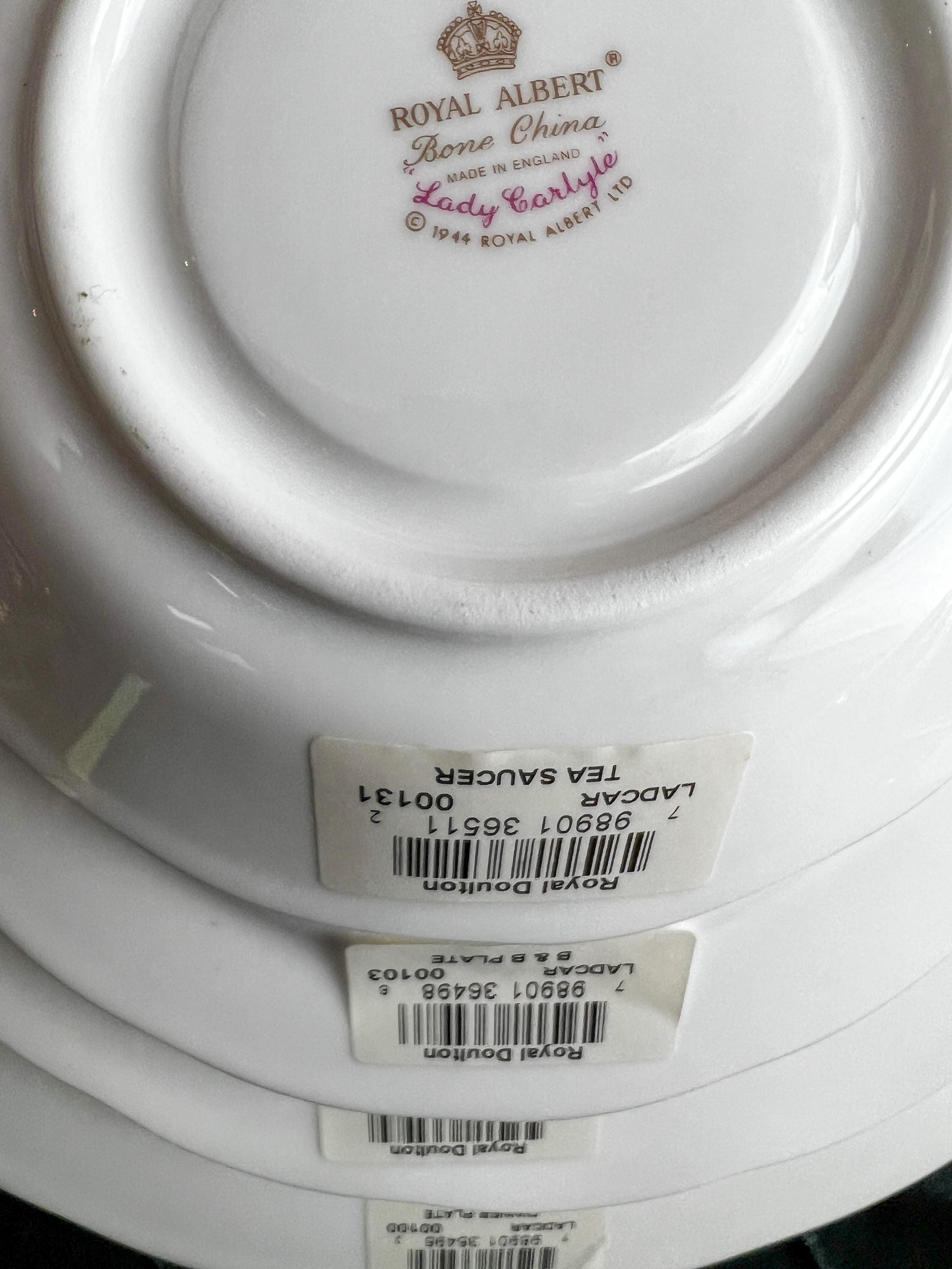 60-piece Royal Albert Lady Carlyle Dinnerware Set for 8 in Mint