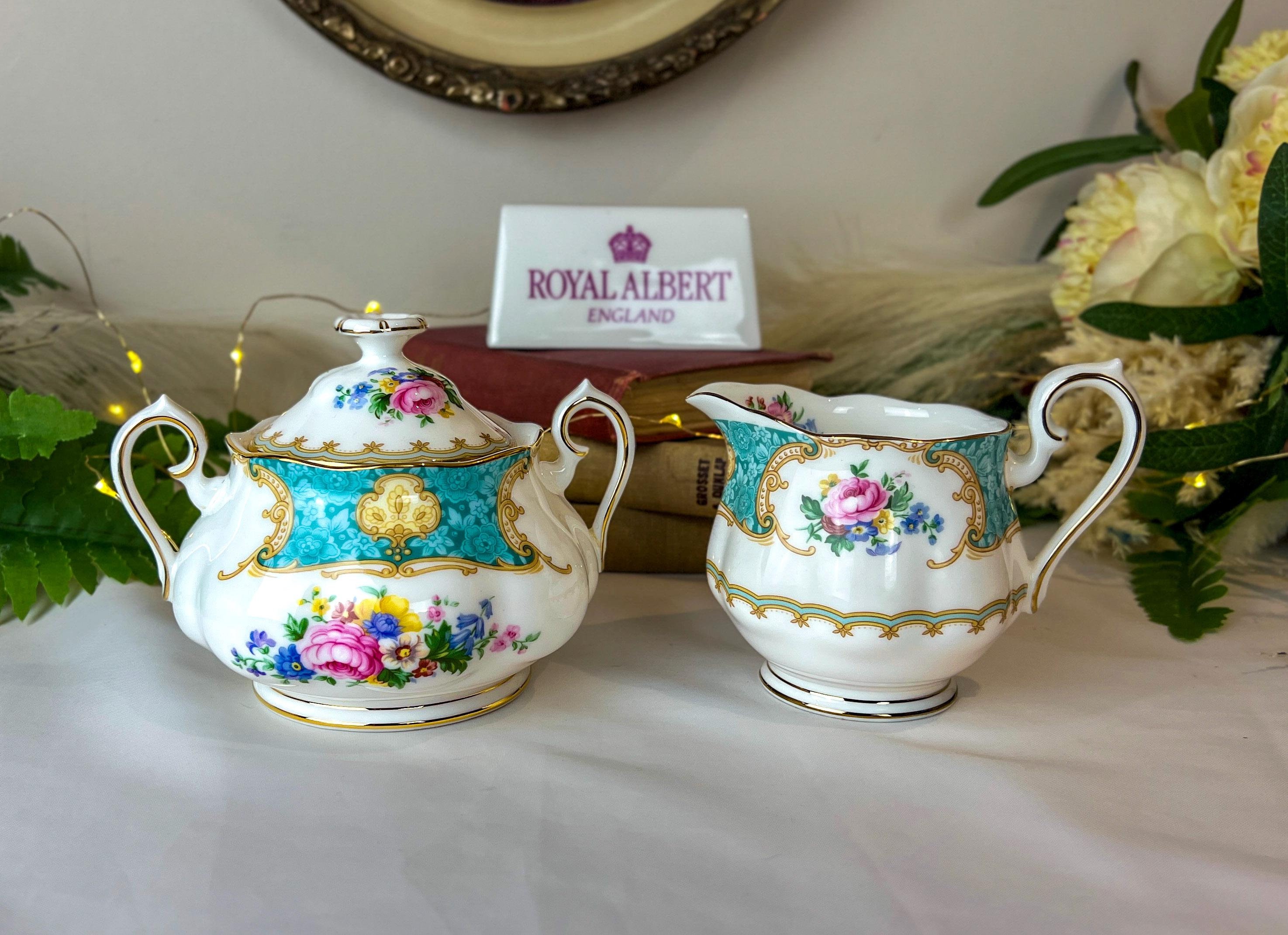 Royal Albert Lady Ascot Lidded Sugar and Cream Jug, 1st Quality - Etsy
