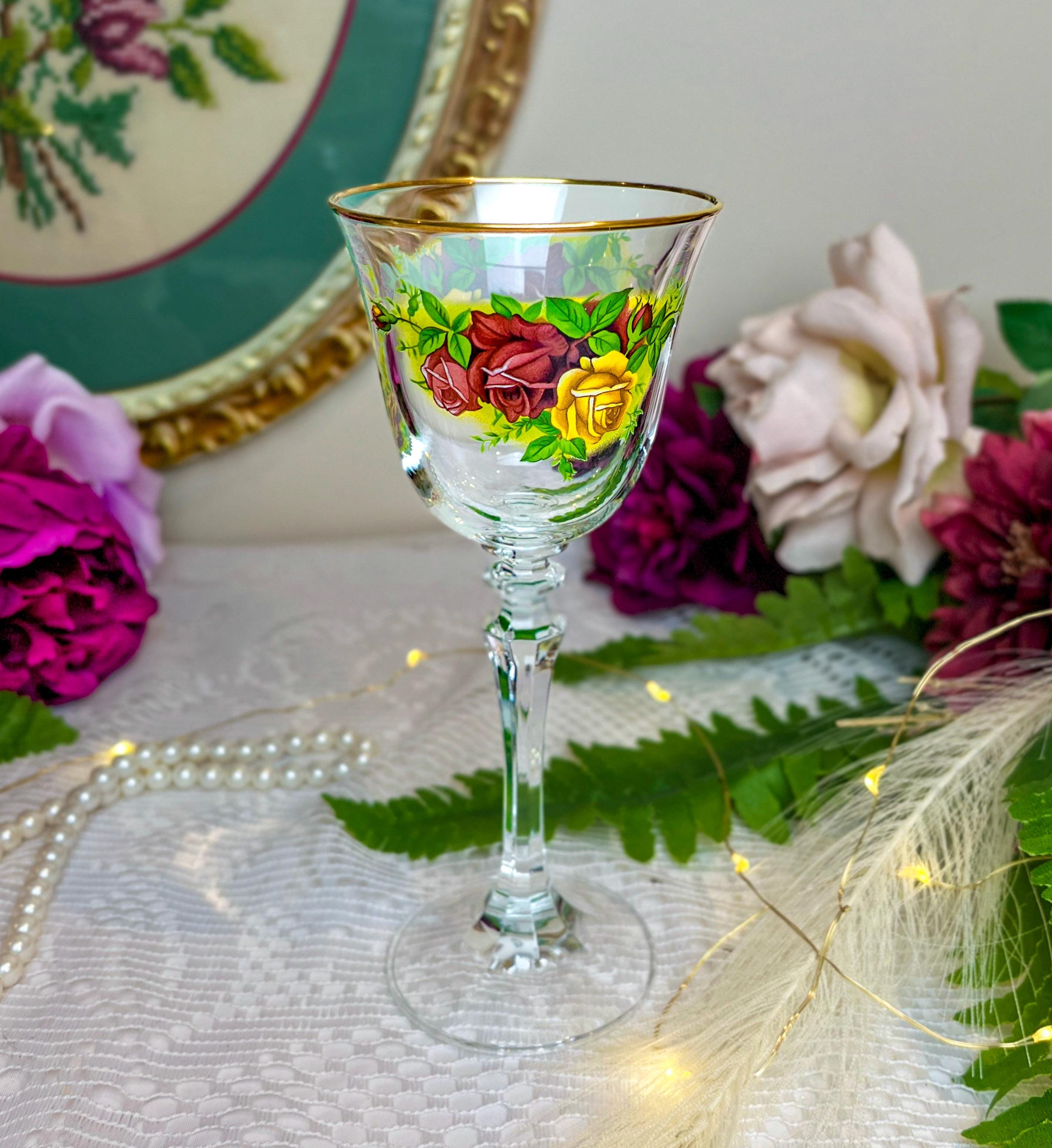 Vintage Royal Albert Old Country Roses Wine Goblet - Choose Your