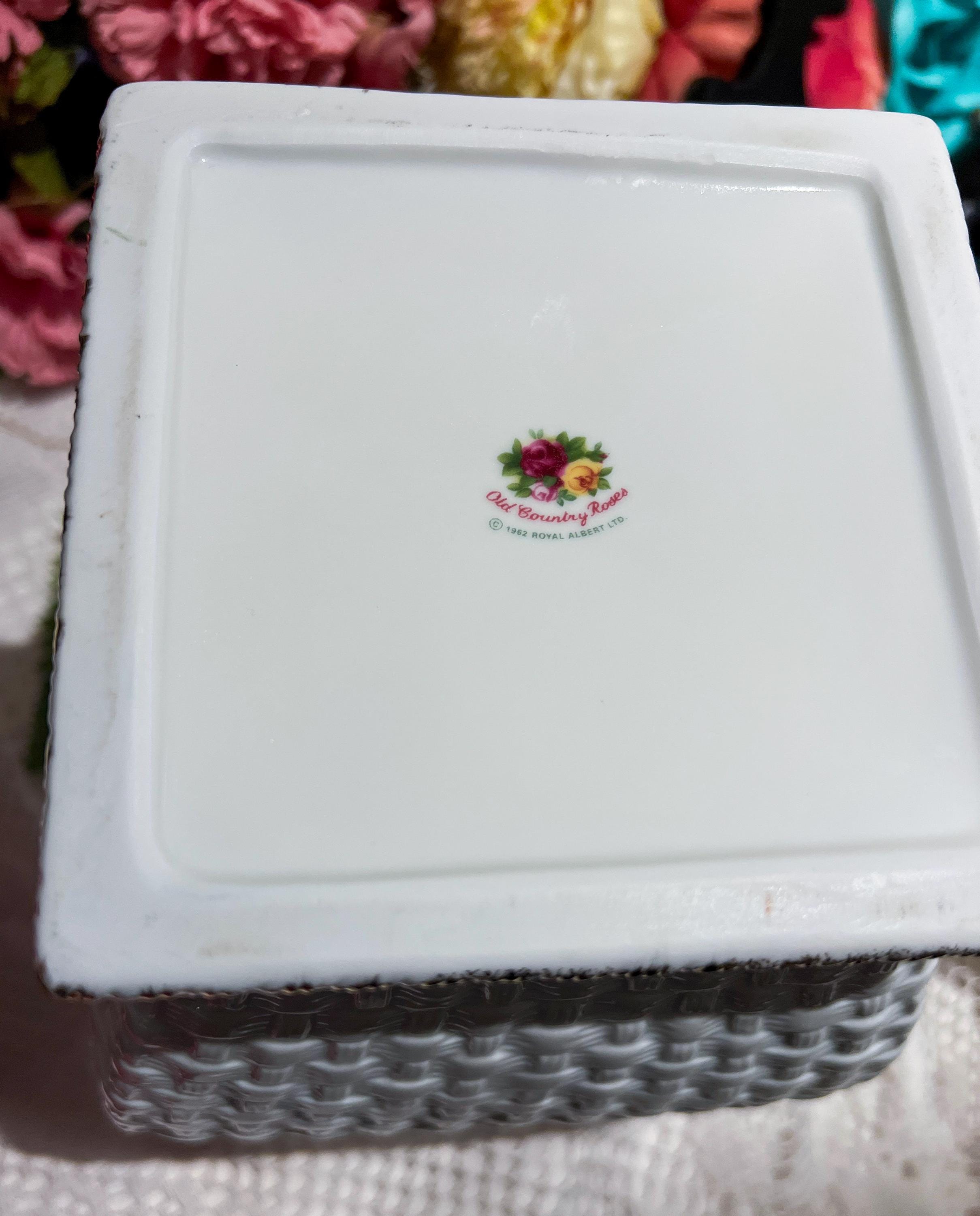VERY RARE Large Royal Albert Old Country Roses Birdhouse Cookie