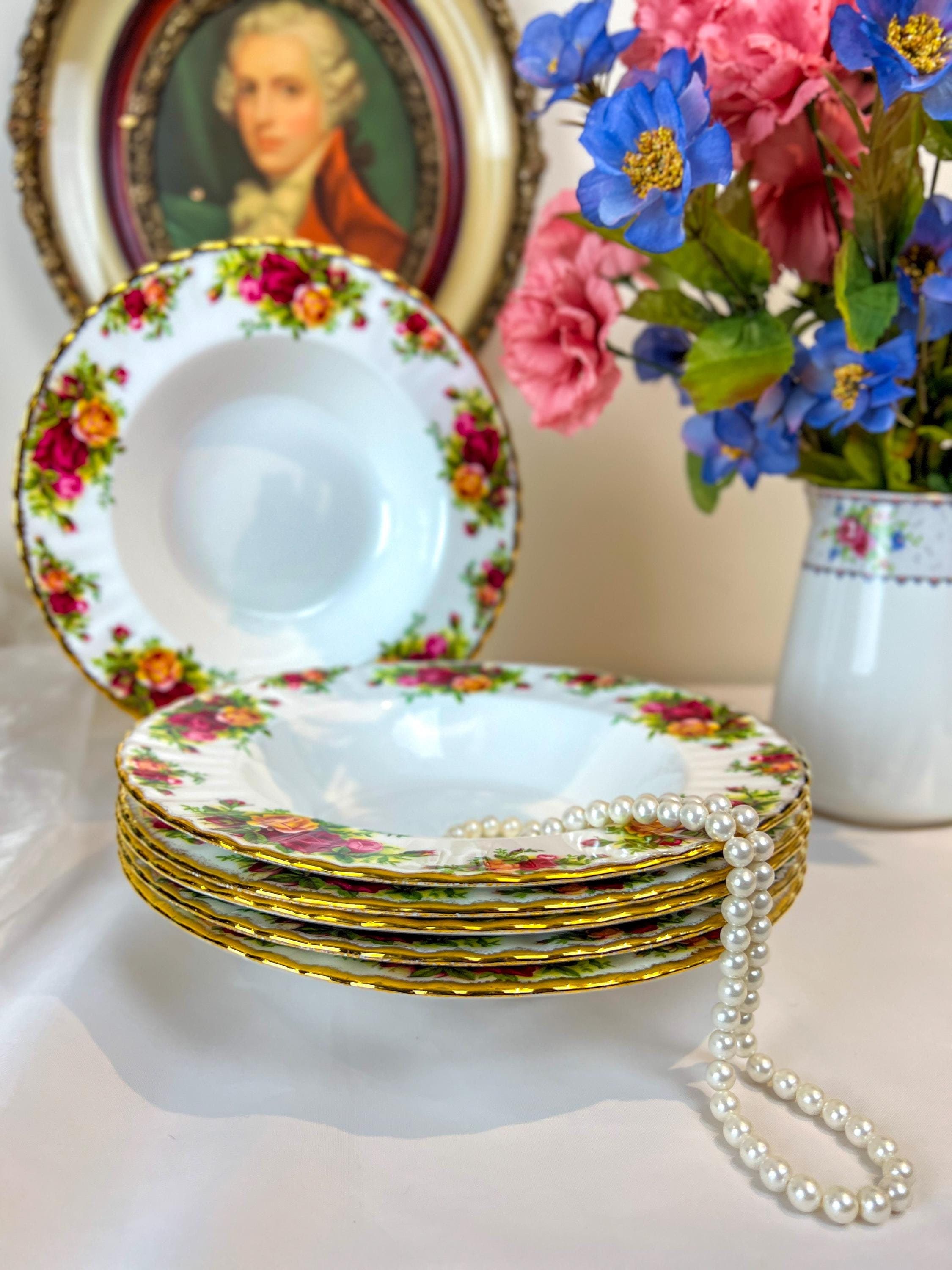 Old Country Roses Salad Bowls - Etsy Australia