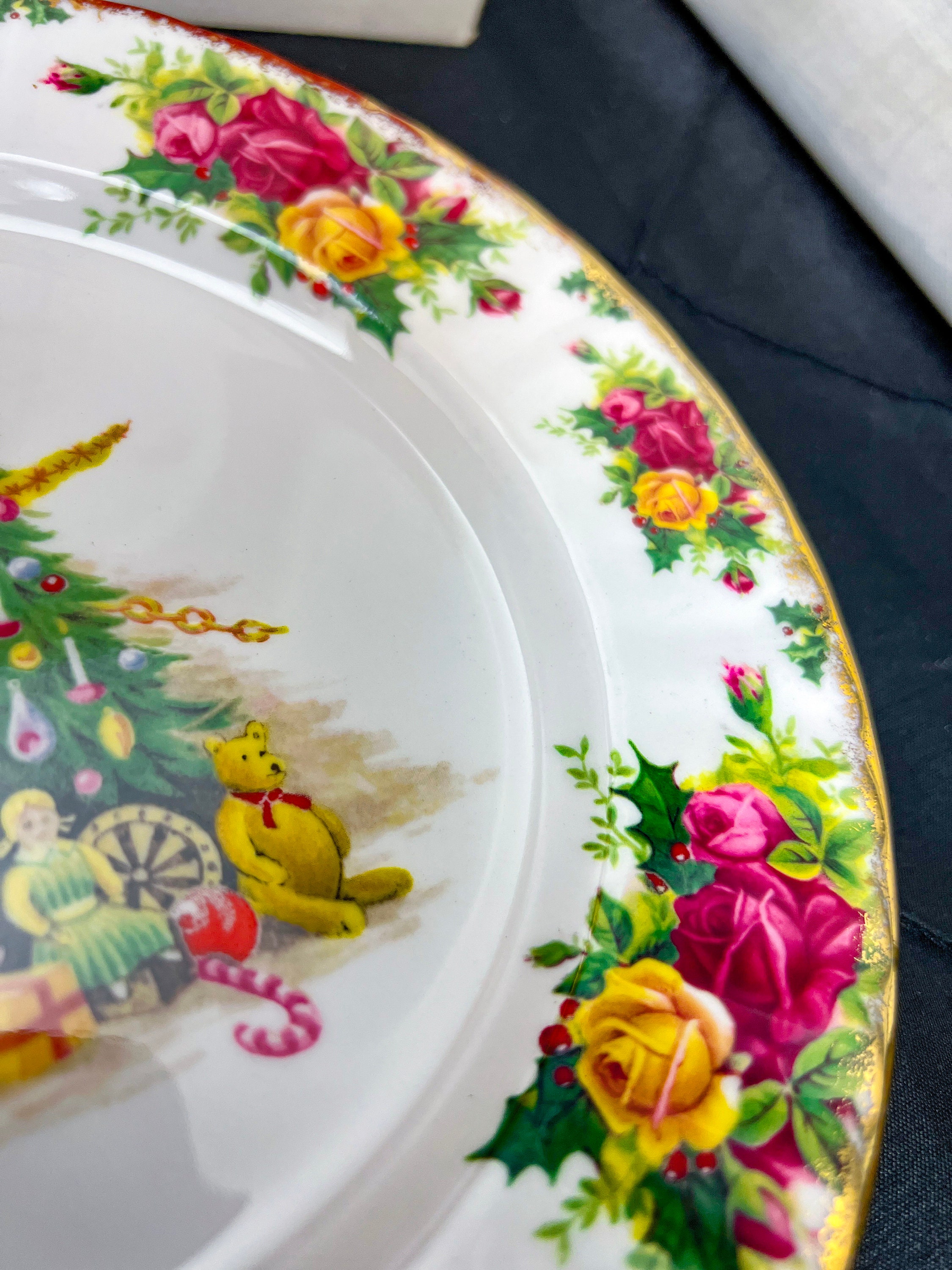 Royal Albert Christmas Magic Salad Plate in Original Box: Vintage