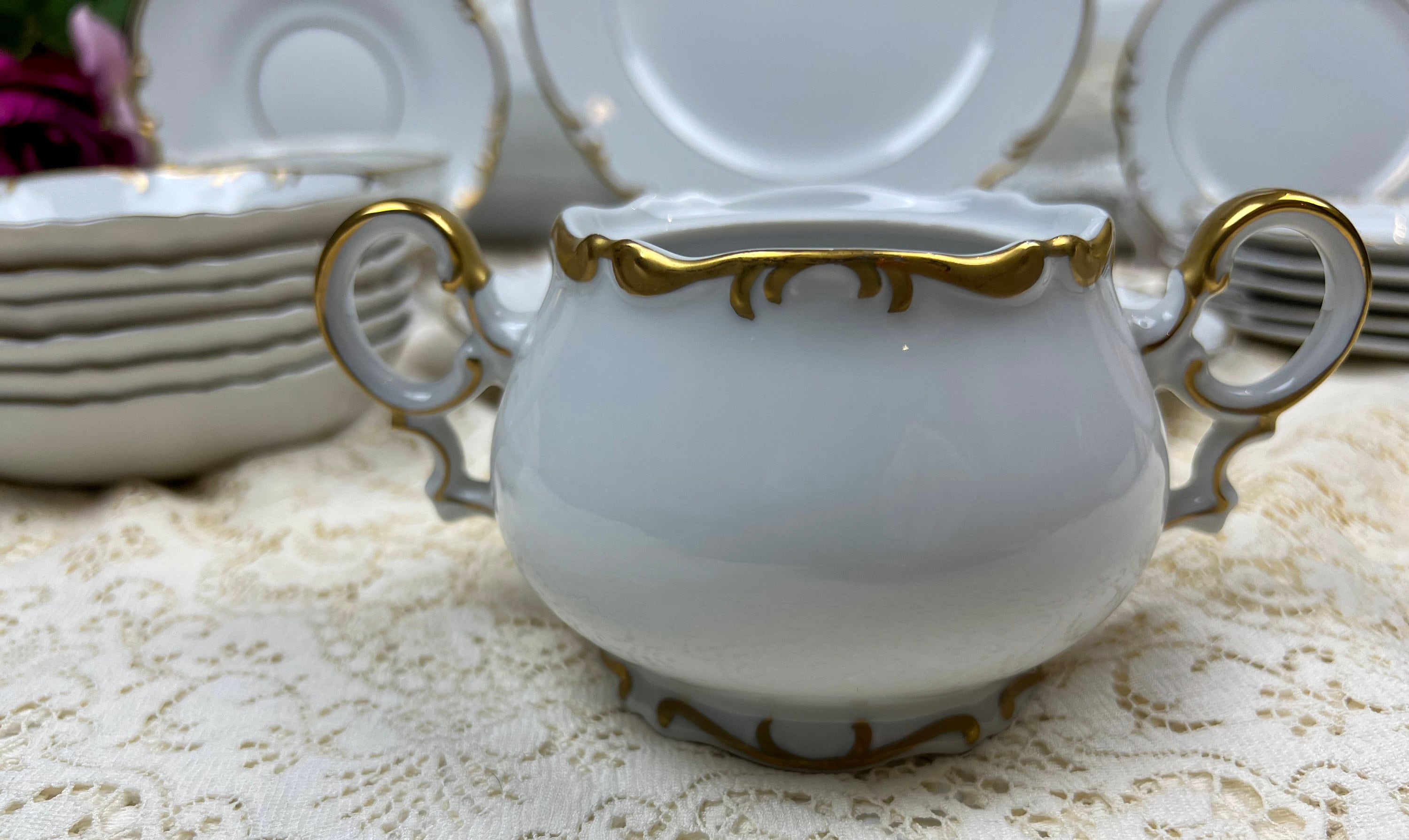 ヴィンテージ ミカサ ベニス ボーンチャイナ：金彩装飾の食器、日本製