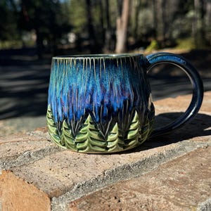Handmade Northern Lights Mug