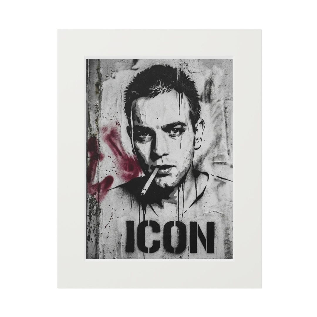 Mark Renton / Trainspotting Art Print | Passepartout Paper Frame - Etsy