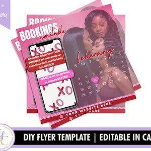 Booking Flyer, Bookings Flyer, Bookings Open Flyer, Books Open Flyer, DIY Book Appointment Flyer, Hair Booking Flyer, Appointment Flyers