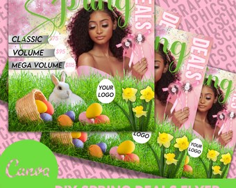 Spring Sale - Spring Flyer - Spring Sale Flyer - Lash Flyer - Spring Lash Flyer - DIY Template - Lash Sale Flyer - Easter Flyer - DIY Canva