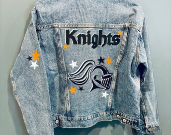 Custom Wartburg Knights jean jackets