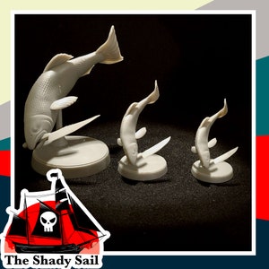 Fish Blade Fish Creature TTRPG Miniatures, Dungeons and Dragons, Tabletop games, Role Playing, Miniature, Wargaming, Pathfinder, DnD Minis