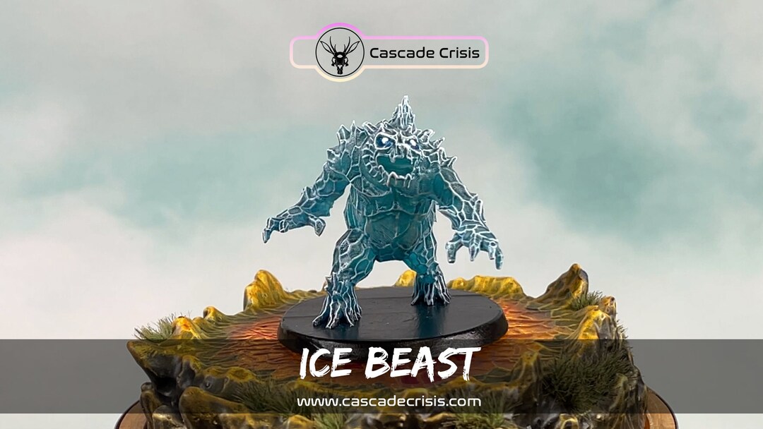 Ice Beast Barbarian TTRPG Miniatures, Dungeons and Dragons, Tabletop ...