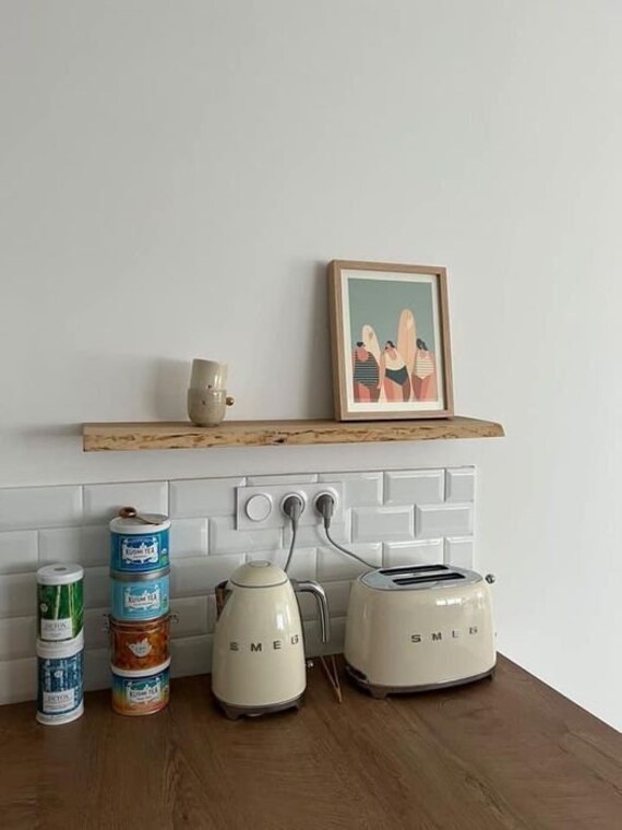 Etagère en Chêne Massif avec Fixation Invisible