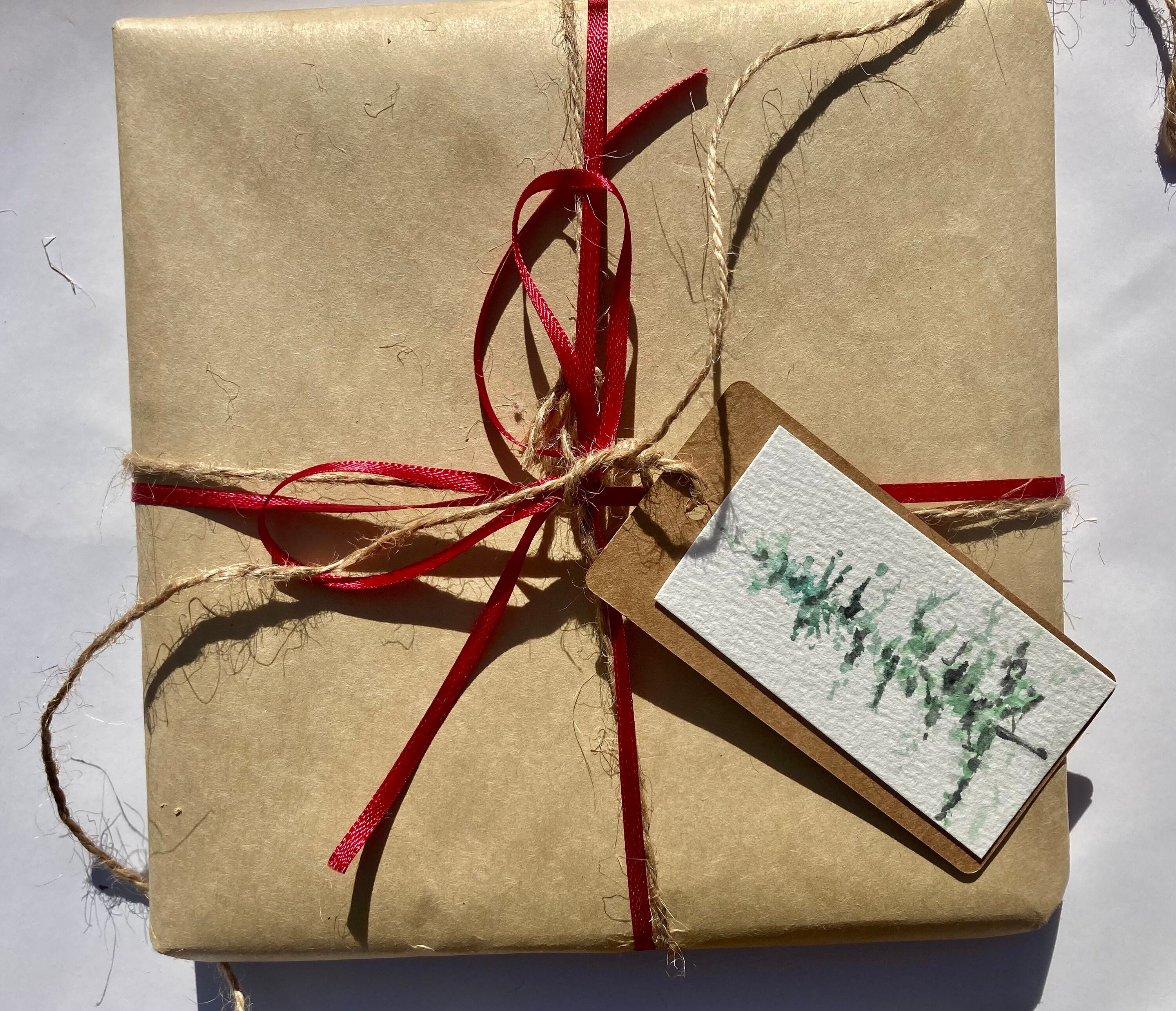 Christmas Trees Hand Painted Gift Tags Etsy