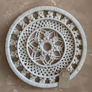 Round Macrame Wall Hanging, Mandala