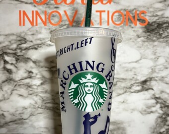 Marching Band Starbucks Cup  | Personalized Starbucks Cold Cup | Band Cup | Marching Band | Coach | Director | Sectionals