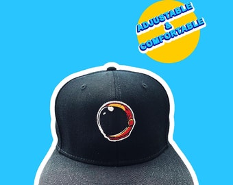 Embroidered Astronaut Helmet Snapback Hat - Unisex Space Cap