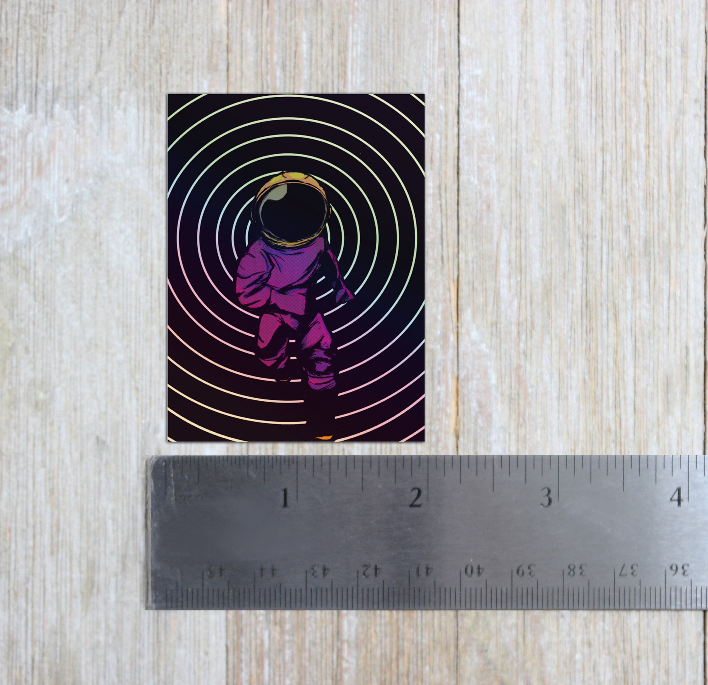 Holographic Black Hole Astronaut Space Vinyl Decal Sticker, Vinyl Decal ...