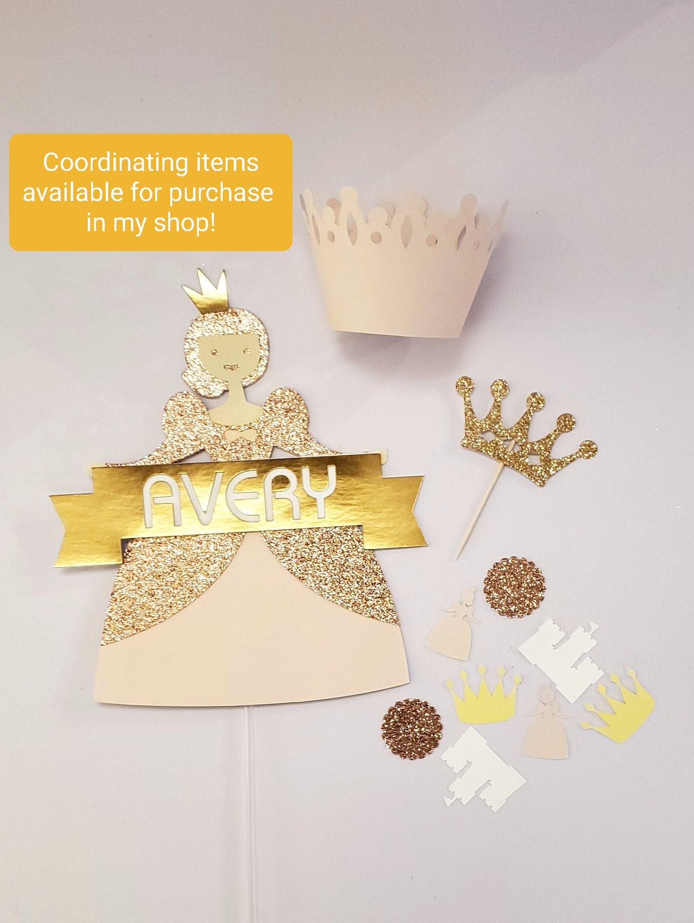 Crown Cupcake Wrapper Princess Cupcake Wrapper Royal Cupcake Etsy