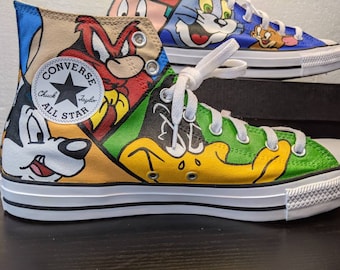 looney tunes high top converse