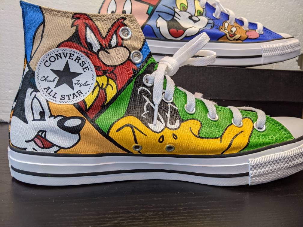 Tom Jerry Converse - Etsy