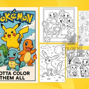 Gotta Color Them All *35 Page* Coloring Book PDF