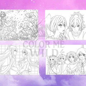 Color Me Illustrated: Anime Edition Coloring Book *25 Page* PDF image 4