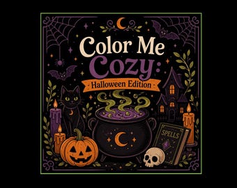 カラー・ミー・コージー：ハロウィン・エディション *15ページ* ぬりえブック PDF