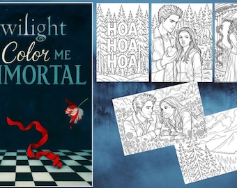 Color Me Immortal – Um livro de colorir inspirado em Crepúsculo com 30 páginas (PDF)