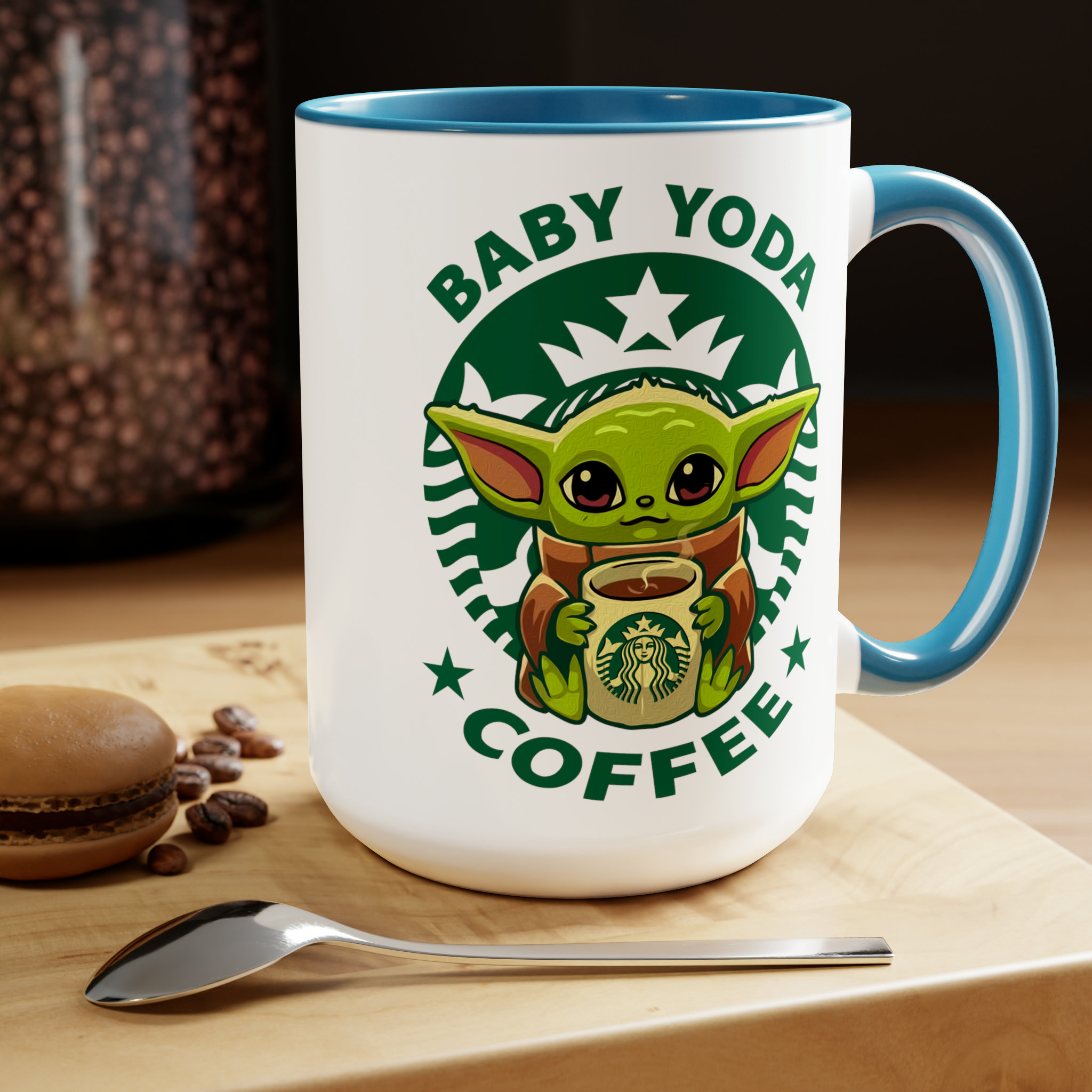 Baby Yoda Starbucks | Sublimation Design, Cricut - Silhouette, Grogu, SVG  Yoda, Vector - T-shirt, Mug, Transparent Background - Etsy